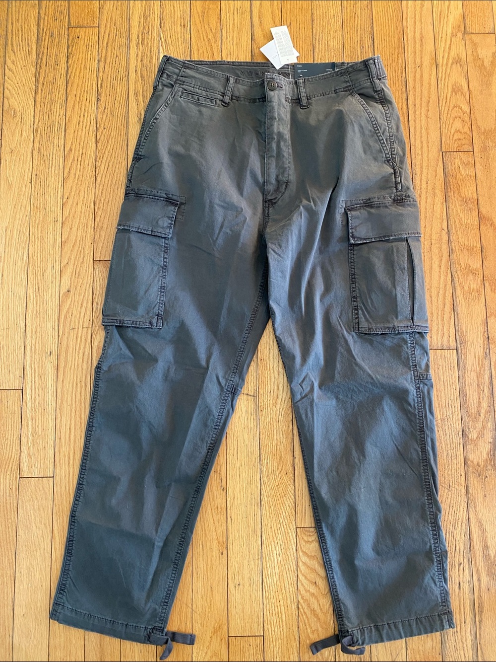 American Eagle Outfitters charcoal grey Cargo Trousers